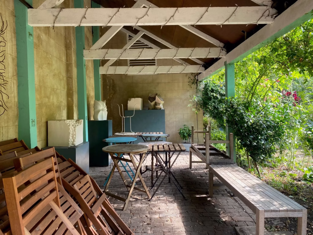 Photo of the sheltered area in the Secret Garden